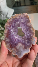 Load and play video in Gallery viewer, Top quality - pink amethyst flower agate slab/slice