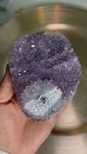 Load and play video in Gallery viewer, High quality - Uruguay flower stalactite amethyst specimen
