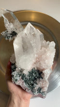 Load and play video in Gallery viewer, Rare - top quality lemurian quartz cluster lemurian quartz statement
