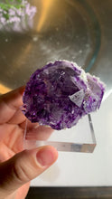 Load and play video in Gallery viewer, Purple Yaogangxian fluorite with calcite  06

