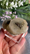 Load and play video in Gallery viewer, Benz calcite / Mercedes calcite with calcopyrite 03