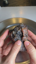 Load and play video in Gallery viewer, Rare - High quality Argentina red fox agate geode pair with UV reaction
