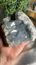 Load and play video in Gallery viewer, High quality blue celestite crystal / celestite geode/ celestite cluster