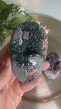Load and play video in Gallery viewer, Rare - Uruguay rainbow amethyst, sugary amethyst eggs