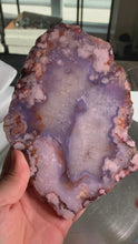 Load and play video in Gallery viewer, High quality - blue flower agate slab / slice