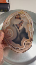 Load and play video in Gallery viewer, Rare - Brazilian agate slice pair / Brazilian agate slab pair