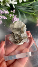 Load and play video in Gallery viewer, Rare - Benz calcite / Mercedes calcite with pyrite 02