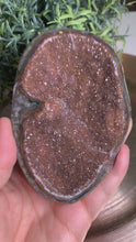 Load and play video in Gallery viewer, Rare - reddish rainbow amethyst freeform/ rainbow amethyst geode