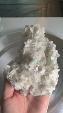 Load and play video in Gallery viewer, Rare - Green apophyllite on stilbite