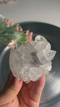 Load and play video in Gallery viewer, Diamond apophyllite on blue calcedony 06