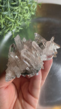 Load and play video in Gallery viewer, New found - green chlorite pink lemurian quartz cluster : Columbia quartz 17