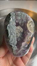 Load and play video in Gallery viewer, Rare - surgery rainbow amethyst with calcite tower
