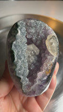 Load and play video in Gallery viewer, Rare - surgery rainbow amethyst with calcite tower