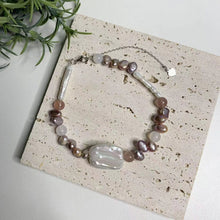 Load image into Gallery viewer, Gentle heart - Baroque pearl moonstone bracelet