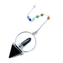 Load image into Gallery viewer, Hexagonal crystal pendulum, healing stones