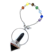 Load image into Gallery viewer, Hexagonal crystal pendulum, healing stones