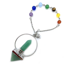 Load image into Gallery viewer, Hexagonal crystal pendulum, healing stones