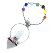 Load image into Gallery viewer, Hexagonal crystal pendulum, healing stones