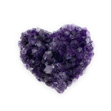 Load image into Gallery viewer, Heart shape amethyst cluster - healing crystals and stones