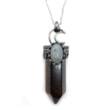 Load image into Gallery viewer, Large natural stone hexagonal prism Necklace