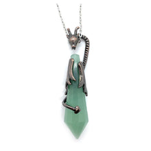 Load image into Gallery viewer, Ancient myth dragon pillar Natural Crystal Pendant Necklace