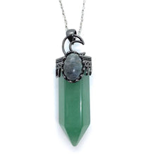 Load image into Gallery viewer, Large natural stone hexagonal prism Necklace