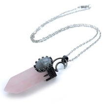 Load image into Gallery viewer, Large natural stone hexagonal prism Necklace