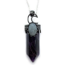 Load image into Gallery viewer, Large natural stone hexagonal prism Necklace