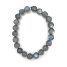 Load image into Gallery viewer, 7A level grey moonstone bracelet