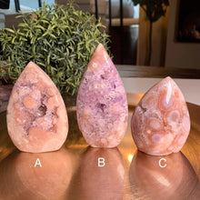 Load image into Gallery viewer, Rare - top quality pink amethyst flame / druzy pink amethyst flame
