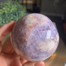 Load image into Gallery viewer, Rare - top quality pink amethyst druzy sphere
