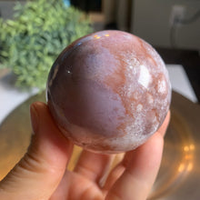 Load image into Gallery viewer, Rare - high quality pink amethyst sphere / druzy pink amethyst sphere
