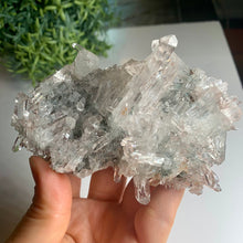 Load image into Gallery viewer, New found - green chlorite lemurian quartz cluster / Columbia quartz