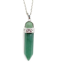 Load image into Gallery viewer, Natural crystal  hexagonal Pendant Necklace