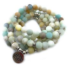 Load image into Gallery viewer, 108 Mala stone beads bracelet