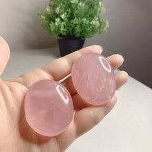 Load image into Gallery viewer, Rose quartz pocket stone - healing stones and crystals