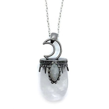 Load image into Gallery viewer, Oval shape vintage natural crystal necklace