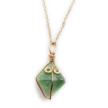 Load image into Gallery viewer, Natural fluorite Pendant Necklace