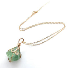 Load image into Gallery viewer, Natural fluorite Pendant Necklace