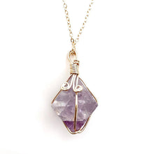 Load image into Gallery viewer, Natural fluorite Pendant Necklace