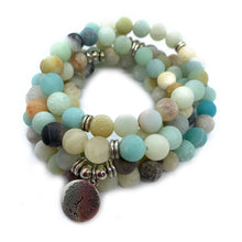 Load image into Gallery viewer, 108 Mala stone beads bracelet