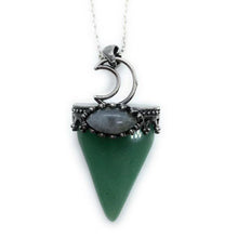 Load image into Gallery viewer, Cone shape crystal pendant necklace