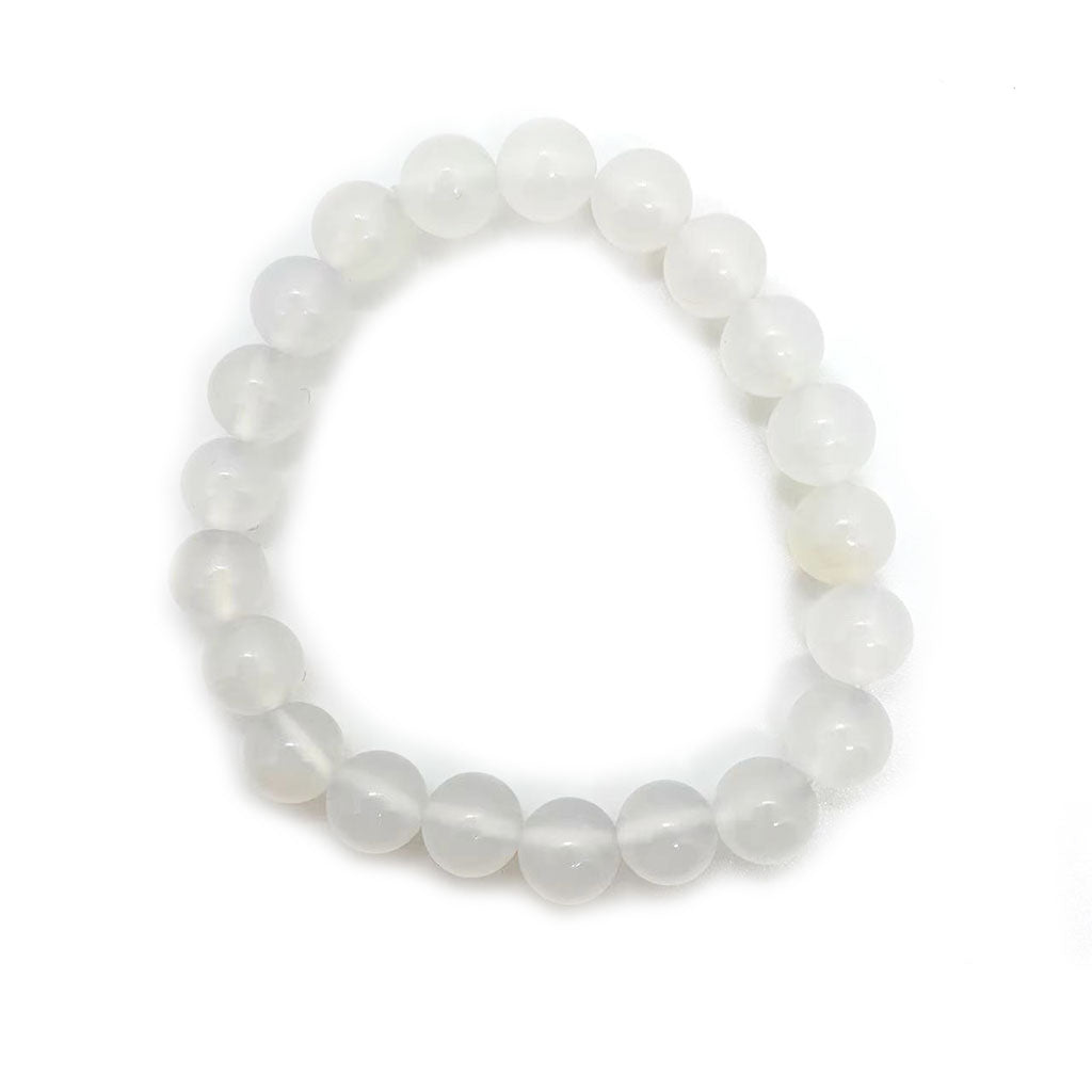 7A level white agate bracelet