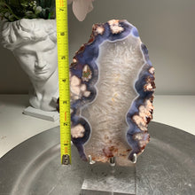 Load image into Gallery viewer, Top quality blue flower agate slab / slice ( natural color)
