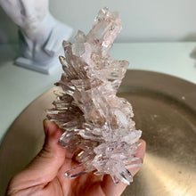 Load image into Gallery viewer, High quality - pink lemurian quartz cluster from Colombia
