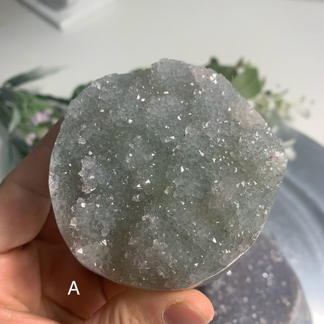 Top quality - Uruguay rainbow amethyst/ colorful amethyst with druzy and agate banding