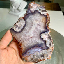Load image into Gallery viewer, Top quality - blue flower agate slab/slice
