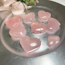 Load image into Gallery viewer, Premium Madagascar Rose Quartz Heart — Natural Pink Crystal Pocket Stone for Calm &amp; Self-Love
