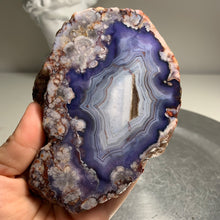 Load image into Gallery viewer, Blue flower agate slab/slice (natural color)
