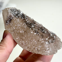 Load image into Gallery viewer, Quartz Crystal with Apophyllite Druzy | Secondary Growth Apophyllite on Quartz | Natural Mineral Specimen | Collector Display
